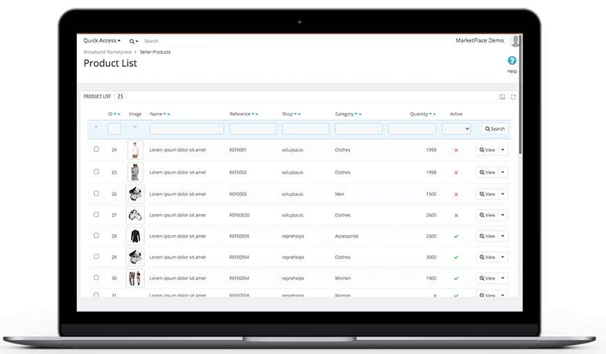 Knowband-Prestashop-Marketplace-lista de productos