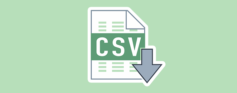 csv import/export