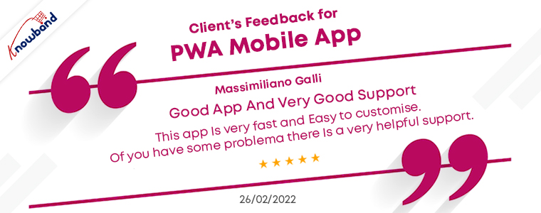 Feedback PWA per banda di conoscenza