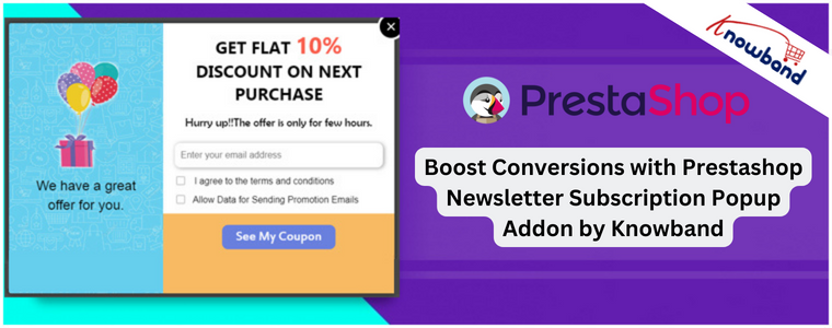 Steigern Sie Ihre Conversions mit dem Prestashop Newsletter-Abonnement-Popup-Add-on von Knowband