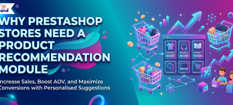 PrestaShop product recommendation module showing related products on eCommerce store pages