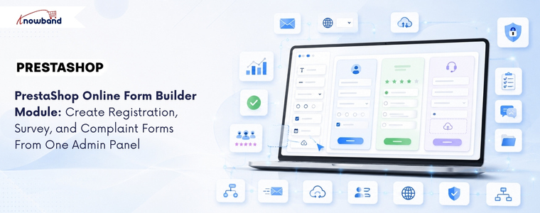 PrestaShop Online Form Builder Module for creating registration forms, surveys, complaint forms, and contact forms