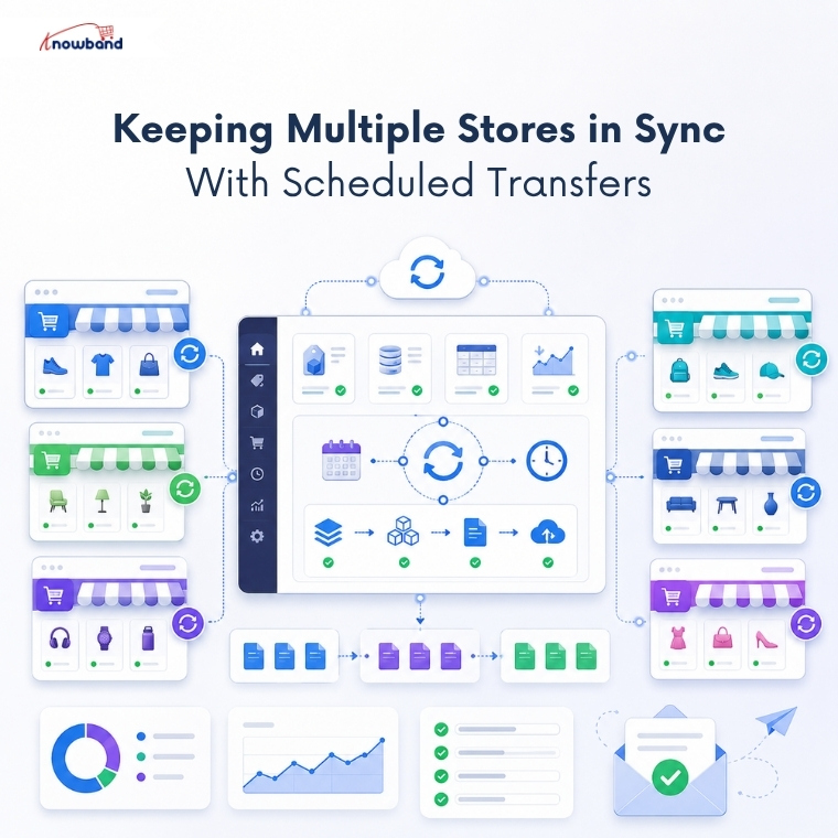 Keeping Multiple Stores in Sync With Scheduled Transfers