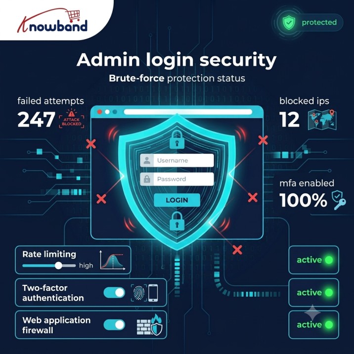 PrestaShop brute force protection with rate limiting and two-factor authentication