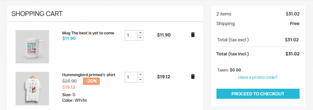 How are vouchers applied in PrestaShop?