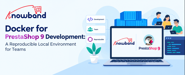 Docker for PrestaShop 9 development with a reproducible local environment for teams